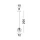 Pendule, Lustre suspendate - Pendul modern design decorativ COEN auriu D-12cm