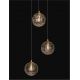 Pendule, Lustre suspendate - Lustra moderna cu 3 Pendule design decorativ COEN auriu