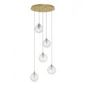 Lustra moderna cu 5 Pendule design decorativ COEN auriu 