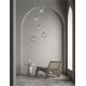 Pendule, Lustre suspendate - Lustra moderna cu 5 Pendule design decorativ COEN auriu