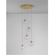 Pendule, Lustre suspendate - Lustra moderna cu 5 Pendule design decorativ COEN auriu