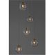 Pendule, Lustre suspendate - Lustra moderna cu 5 Pendule design decorativ COEN auriu