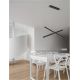 Candelabre, Lustre - Lustra LED suspendata design modern X-LINE neagra
