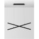 Candelabre, Lustre - Lustra LED suspendata design modern X-LINE neagra