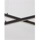 Candelabre, Lustre - Lustra LED suspendata design modern X-LINE neagra