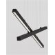 Candelabre, Lustre - Lustra LED suspendata design modern X-LINE neagra