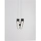Candelabre, Lustre - Lustra LED suspendata design modern X-LINE neagra