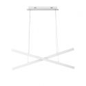 Lustra LED suspendata design modern X-LINE alba