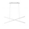 Lustra LED suspendata design modern X-LINE alba