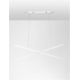 Candelabre, Lustre - Lustra LED suspendata design modern X-LINE alba