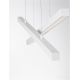 Candelabre, Lustre - Lustra LED suspendata design modern X-LINE alba