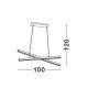 Candelabre, Lustre - Lustra LED suspendata design modern X-LINE alba