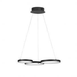 Candelabre, Lustre - Lustra LED suspendata design modern MAGNUS R3 neagra