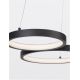 Candelabre, Lustre - Lustra LED suspendata design modern MAGNUS R3 neagra