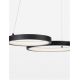 Candelabre, Lustre - Lustra LED suspendata design modern MAGNUS R3 neagra