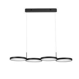 Candelabre, Lustre - Lustra LED suspendata design modern MAGNUS R4 neagra