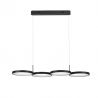 Lustra LED suspendata design modern MAGNUS R4 neagra