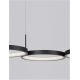 Candelabre, Lustre - Lustra LED suspendata design modern MAGNUS R4 neagra