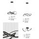 Candelabre, Lustre - Lustra LED suspendata design modern AMARA 56cm