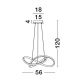 Candelabre, Lustre - Lustra LED suspendata design modern AMARA 56cm