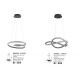 Candelabre, Lustre - Lustra LED suspendata moderna design elegant GINEVRA 56W