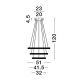 Candelabre, Lustre - Lustra LED suspendata moderna design elegant GINEVRA 69W