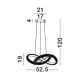 Candelabre, Lustre - Lustra LED suspendata design modern MEDORA 41,5W