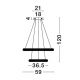 Candelabre, Lustre - Lustra LED suspendata design modern MEDORA 41,5W