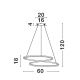 Candelabre, Lustre - Lustra LED suspendata design modern GIRISH 40W