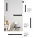 Iluminat pentru baie - Aplica LED pentru baie cu protectie IP44 SELINE negru L-90cm