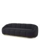 Canapele - Canapea fixa design elegant LUX Inger, Boucle black
