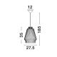 Pendule, Lustre suspendate - Lustra / Pendul modern design decorativ BREDO D-27,5cm