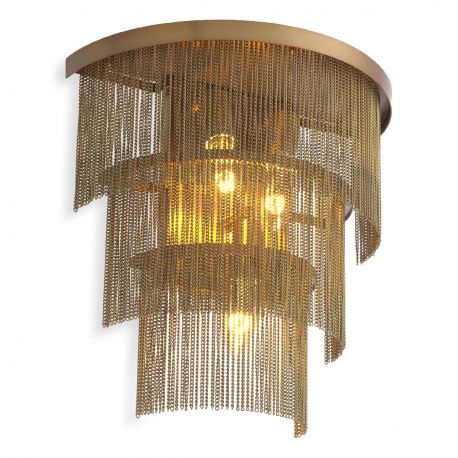 Aplice, corpuri de iluminat pentru pereti - Aplica de perete design elegant LUX Tissot, alama antica