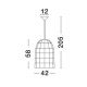 Pendule, Lustre suspendate - Lustra / Pendul modern design natural GRIFFIN D-42cm