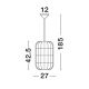 Pendule, Lustre suspendate - Lustra / Pendul modern design natural GRIFFIN D-27cm