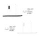 Pendule, Lustre suspendate - Lustra LED suspendata design modern QUERALT negru