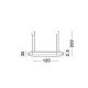 Pendule, Lustre suspendate - Lustra LED suspendata design modern QUERALT alba