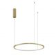 Lustra LED suspendata design modern circular TARQUIN D-60cm aurie