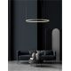 Pendule, Lustre suspendate - Lustra LED suspendata design modern circular TARQUIN D-60cm aurie