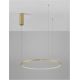 Pendule, Lustre suspendate - Lustra LED suspendata design modern circular TARQUIN D-60cm aurie