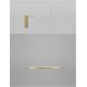 Pendule, Lustre suspendate - Lustra LED suspendata design modern circular TARQUIN D-60cm aurie