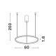 Pendule, Lustre suspendate - Lustra LED suspendata design modern circular TARQUIN D-60cm aurie