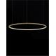Pendule, Lustre suspendate - Lustra LED suspendata design modern circular TARQUIN D-80cm aurie