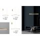 Pendule, Lustre suspendate - Lustra LED suspendata design modern circular TARQUIN D-100cm aurie