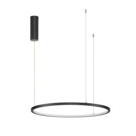 Pendule, Lustre suspendate - Lustra LED suspendata design modern circular TARQUIN D-60cm negru