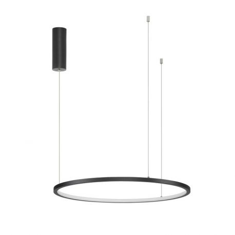 Pendule, Lustre suspendate - Lustra LED suspendata design modern circular TARQUIN D-60cm negru
