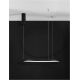 Pendule, Lustre suspendate - Lustra LED suspendata design modern circular TARQUIN D-60cm negru