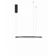Pendule, Lustre suspendate - Lustra LED suspendata design modern circular TARQUIN D-60cm negru