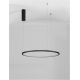Pendule, Lustre suspendate - Lustra LED suspendata design modern circular TARQUIN D-60cm negru