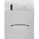 Pendule, Lustre suspendate - Lustra LED suspendata design modern circular TARQUIN D-60cm negru